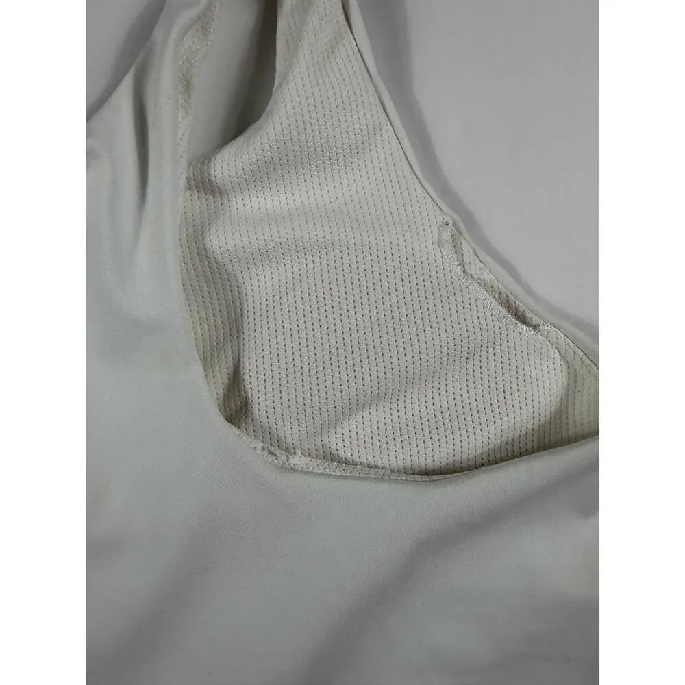 Athleta Girl Long Distance Sports Bra Crop Tank White size 14